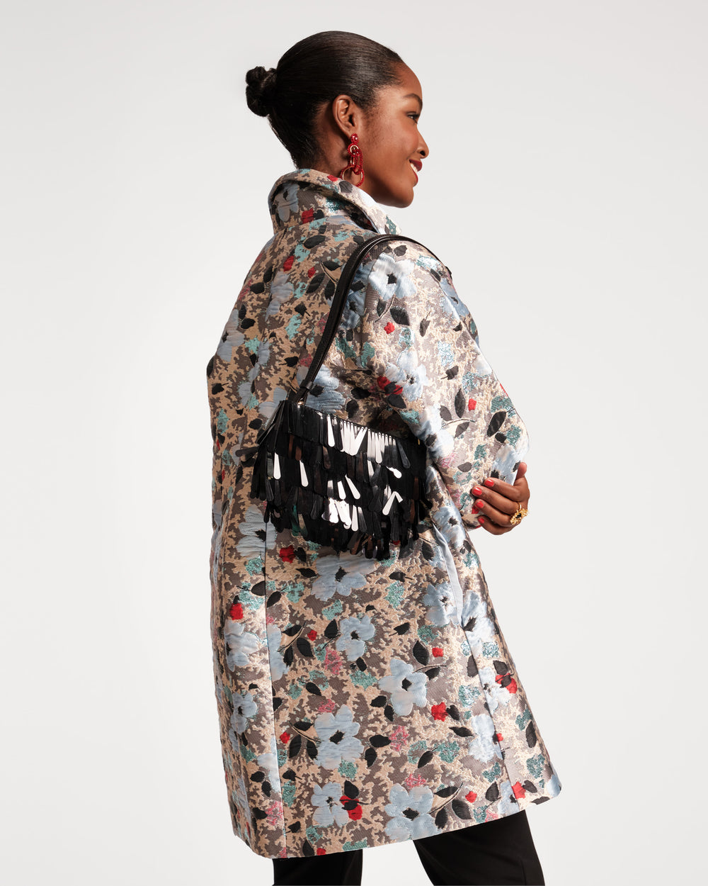 Cornelia Swing Jacket - Poppy Party Coats & Jackets Frances Valentine