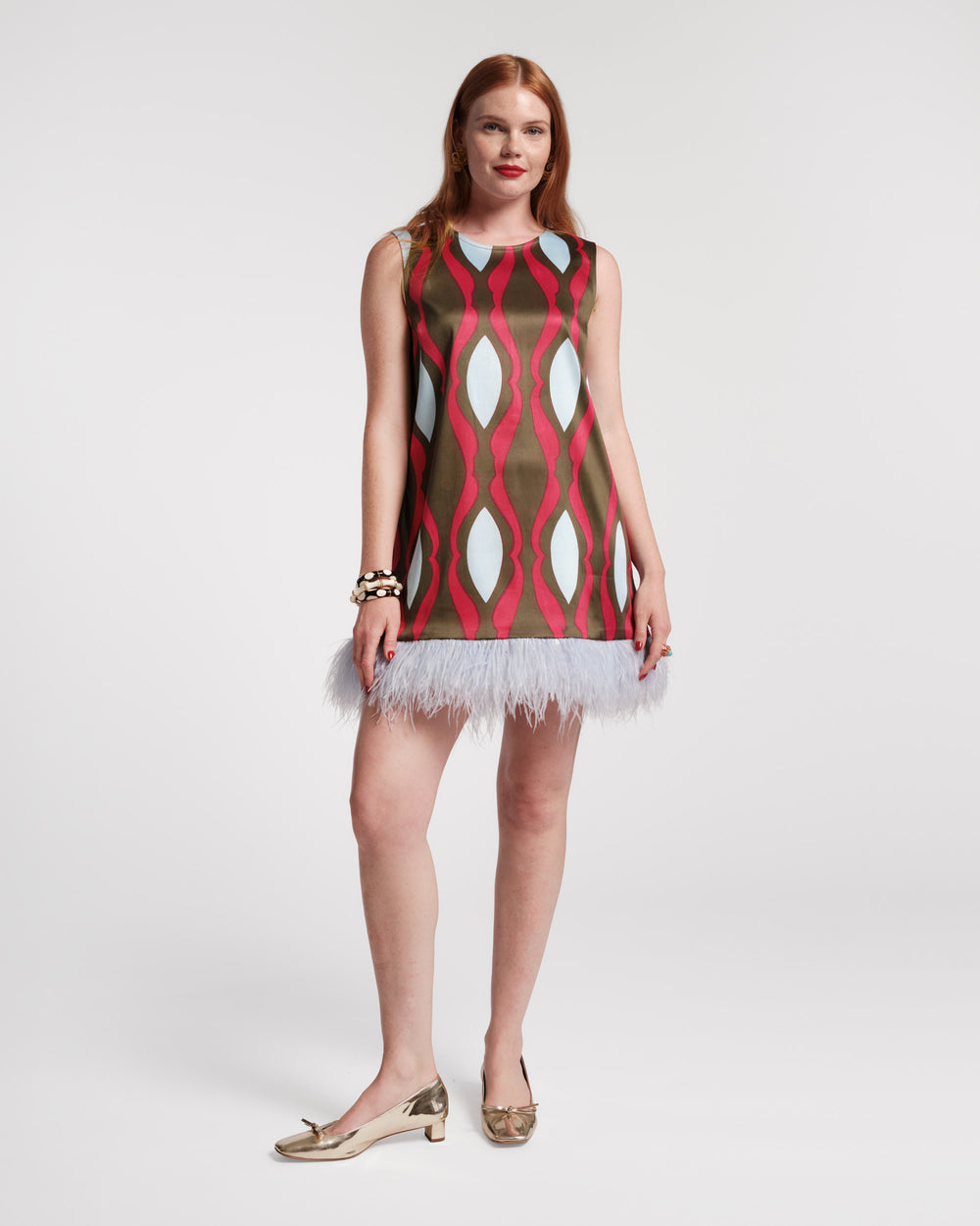 Darcy Shift Dress - Lava Geo Dresses Frances Valentine