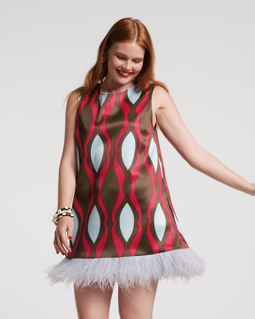 Darcy Shift Dress - Lava Geo Dresses Frances Valentine