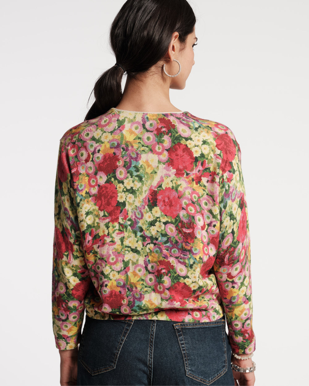 Darling Cardigan Chamomile Cluster Multi Sweater Frances Valentine