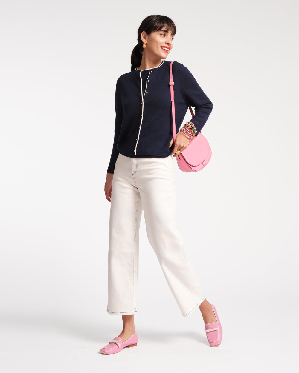 Darling Cardigan - Navy Sweater Frances Valentine