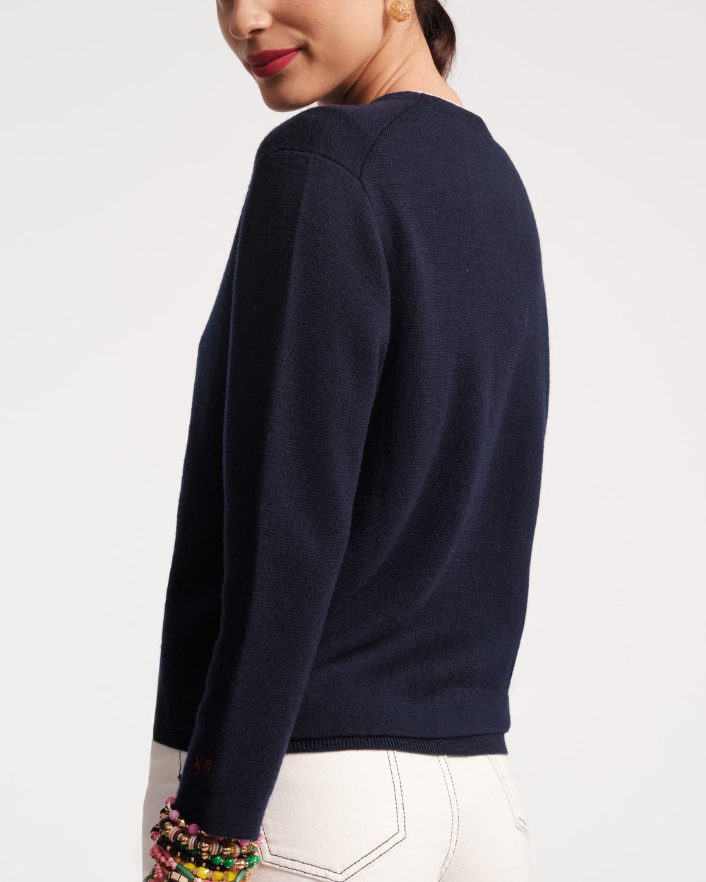 Darling Cardigan - Navy Sweater Frances Valentine