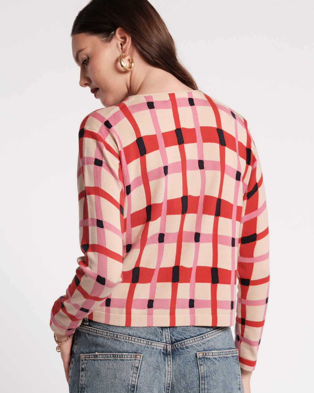 Darling Cardigan - Lollipop Lattice Sweater Frances Valentine