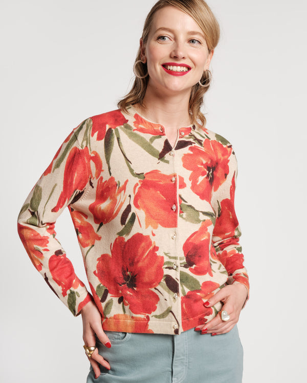 Darling Cardigan - French Tulip Sweater Frances Valentine