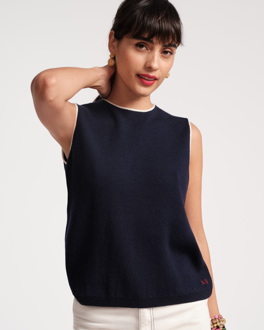 Darling Shell - Navy Tops Frances Valentine