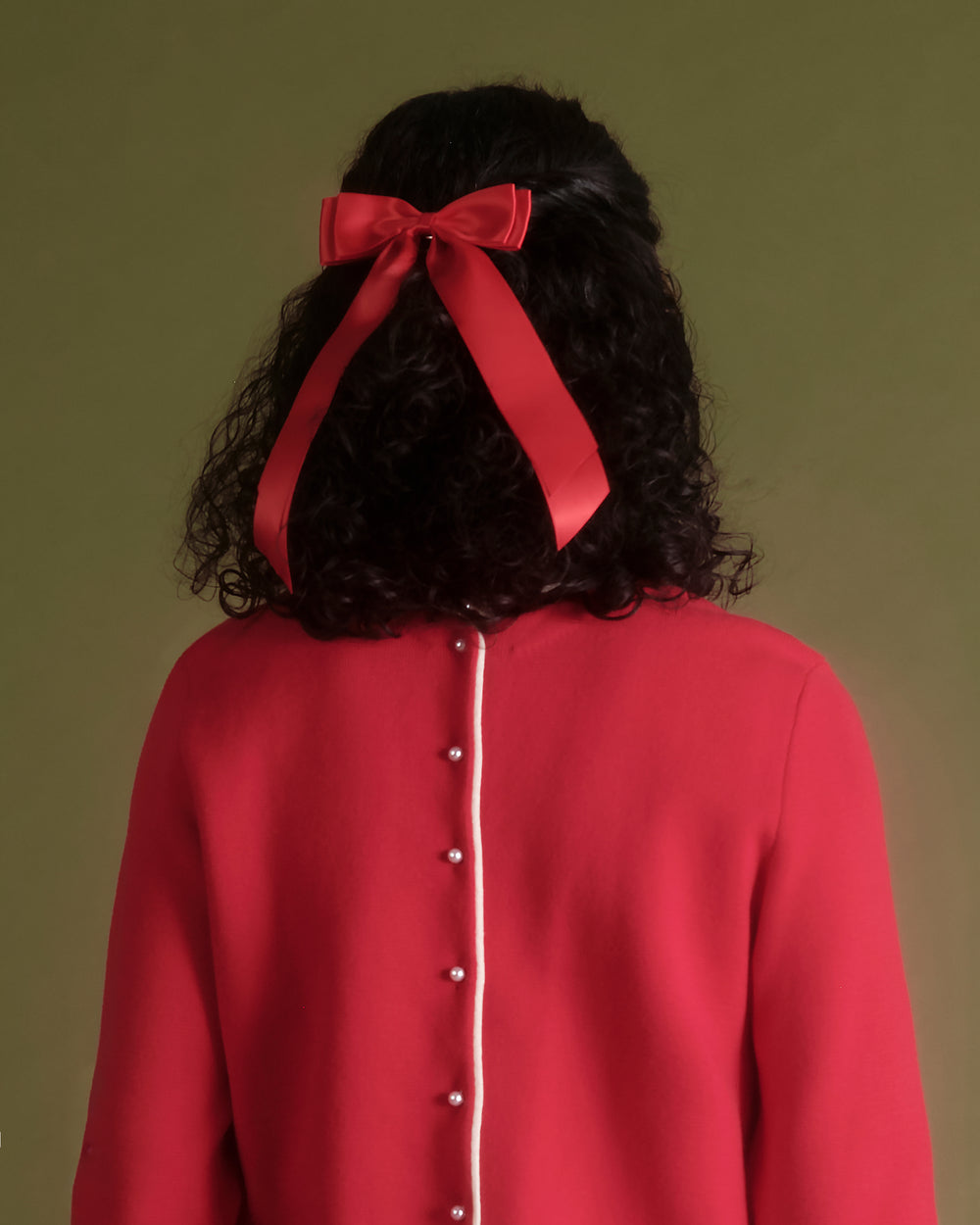 Darling Cardigan - Red Sweater Frances Valentine