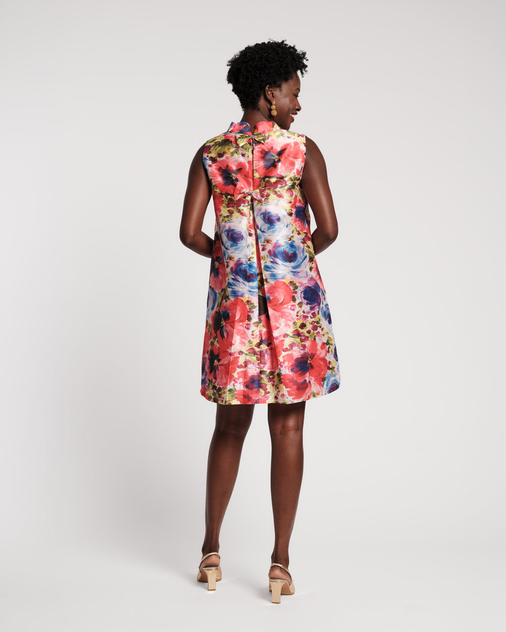Sleeveless Diplomat Mini Dress - Super Bloom Dresses Frances Valentine