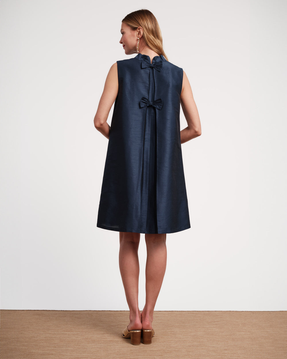 Sleeveless Diplomat Mini Dress - Navy Dresses Frances Valentine