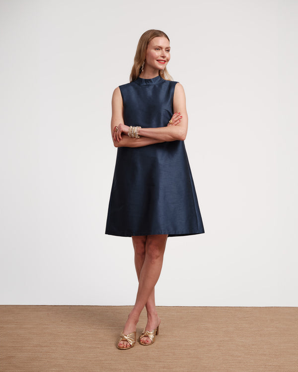 OLD FIT: Sleeveless Diplomat Mini Dress - Navy