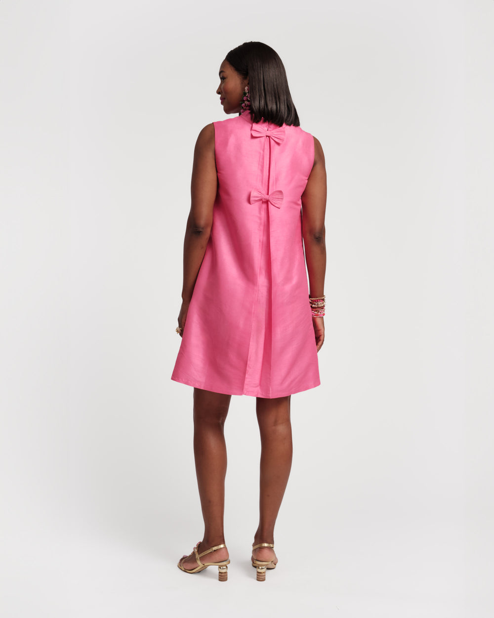 Sleeveless Diplomat Mini Dress - Pink Dresses Frances Valentine