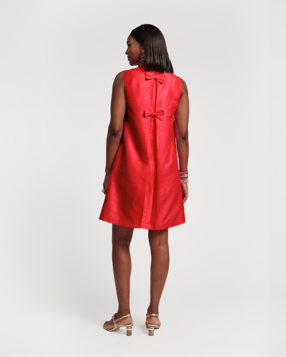 OLD FIT: Sleeveless Diplomat Mini Dress - Red