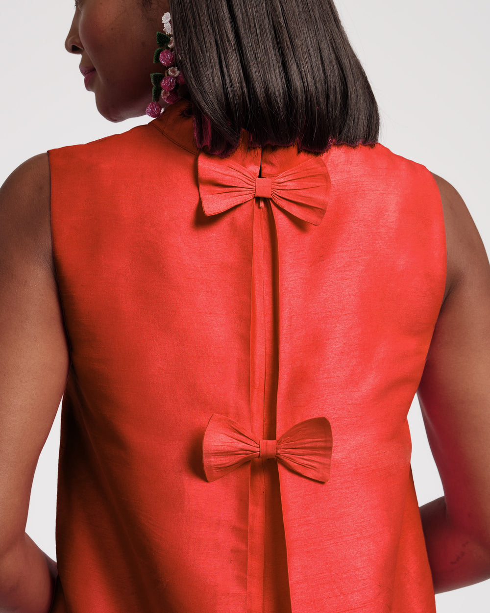 Sleeveless Diplomat Mini Dress - Red Dresses Frances Valentine