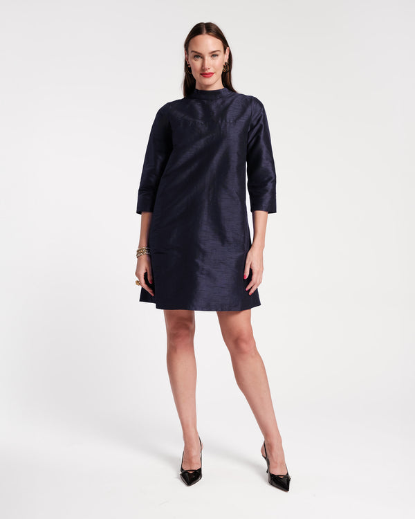 Diplomat Mini Dress - Navy Dresses Frances Valentine