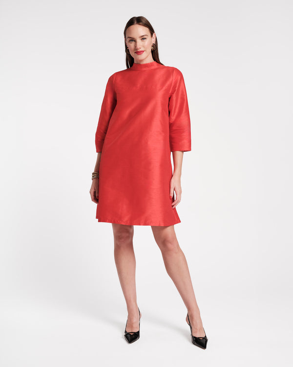 Diplomat Mini Dress - Red Dresses Frances Valentine