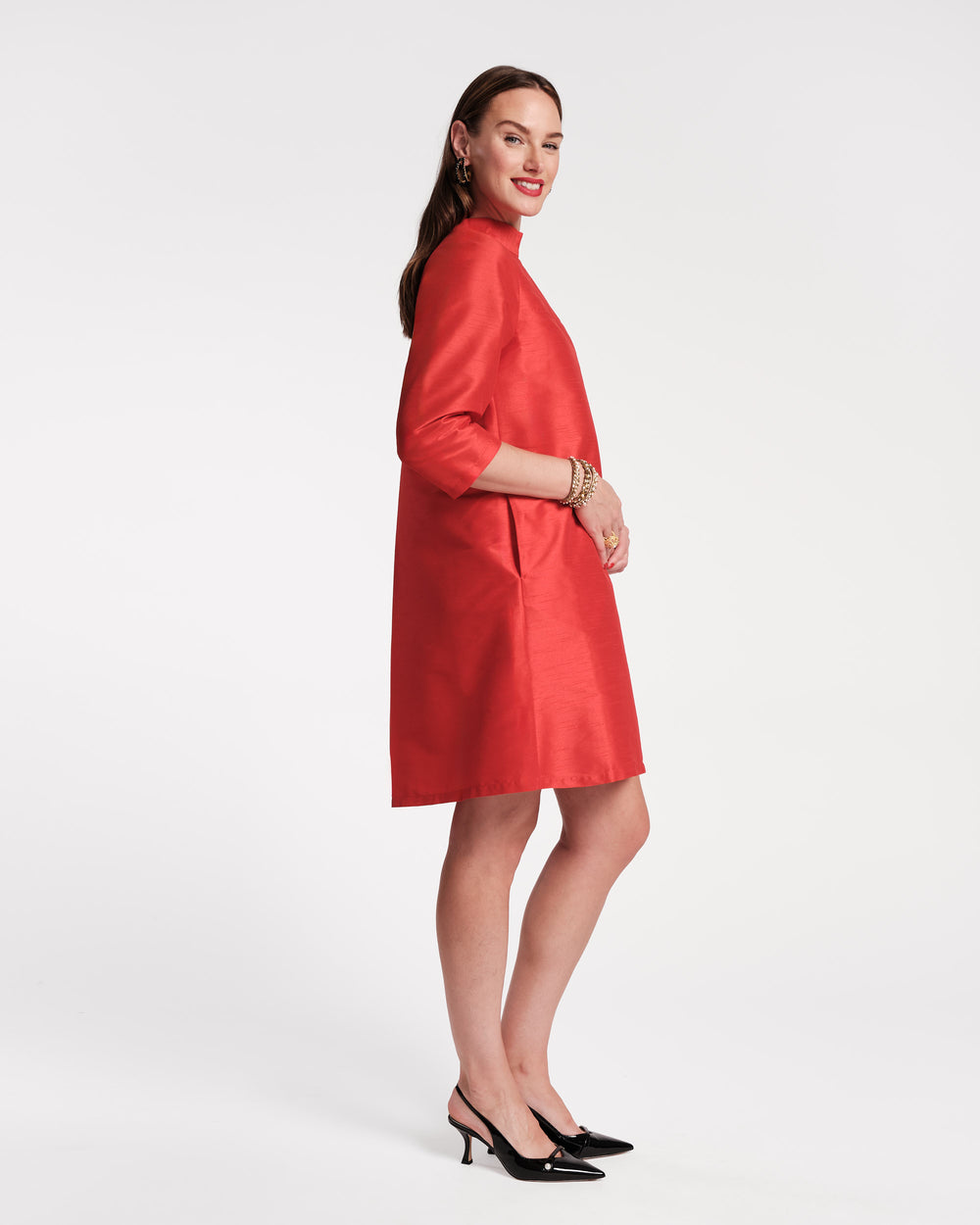 Diplomat Mini Dress - Red Dresses Frances Valentine