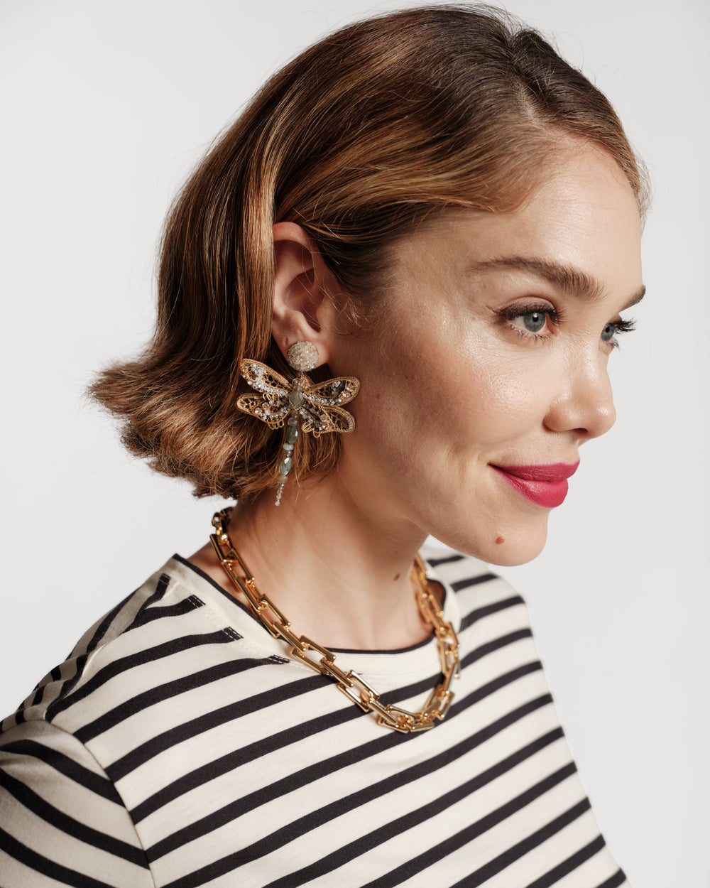 Dragonfly Earring Labradorite OS Earrings DEEPA GURNANI