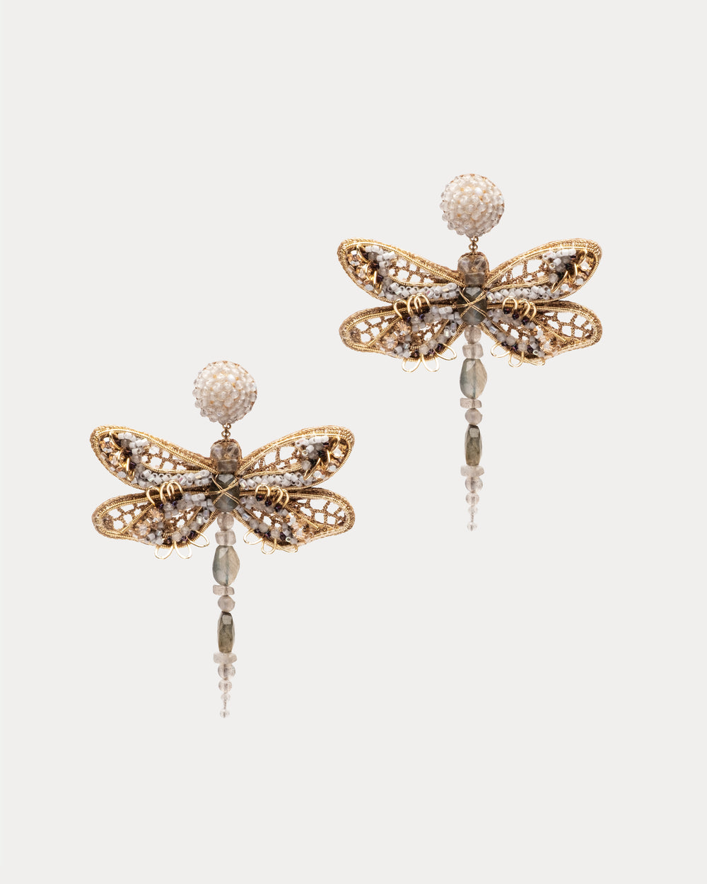 Dragonfly Earring Labradorite OS Earrings DEEPA GURNANI