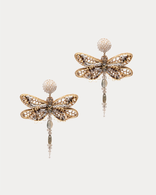 Dragonfly Earring Labradorite OS Earrings DEEPA GURNANI
