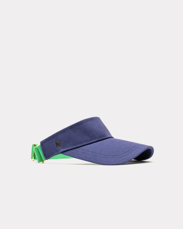 Cotton Visor - Navy Hat Frances Valentine