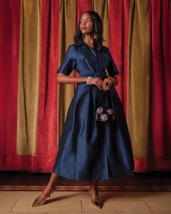 Bella Maxi Dress - Navy Dresses Frances Valentine