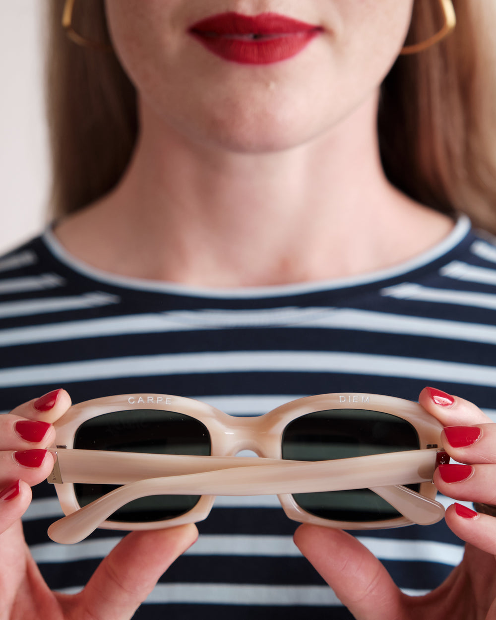 Shelby Sunglasses - Polished Bone Frances Valentine