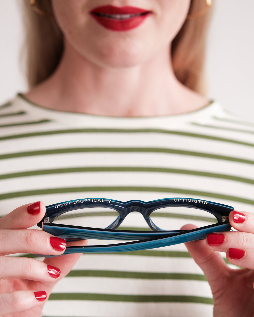 Miklos Reading Glasses - Polished Carolina Blue Eyeglasses Frances Valentine