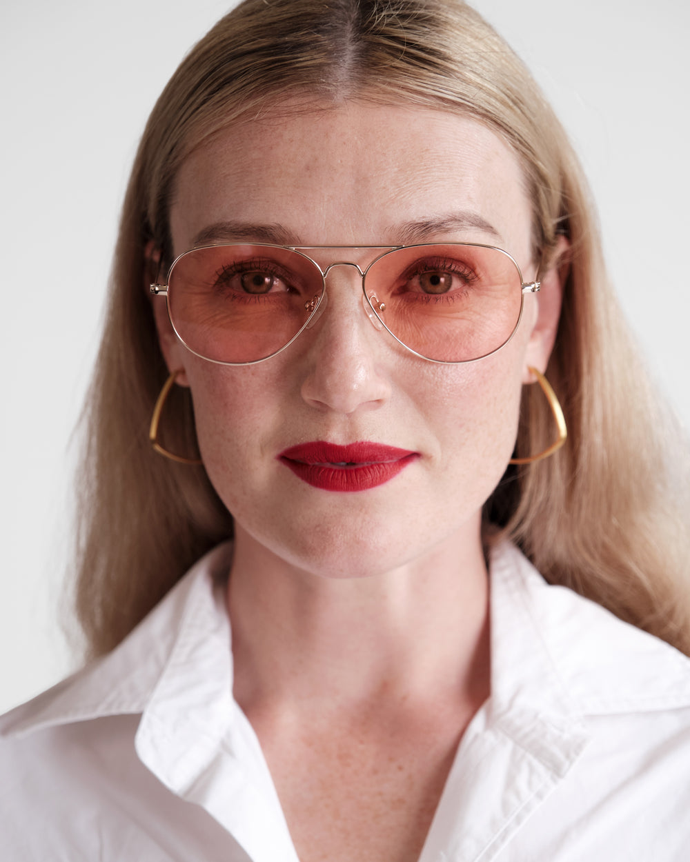 FV x Caddis Mabuhay Reading Glasses - Polished Gold Eyeglasses Frances Valentine