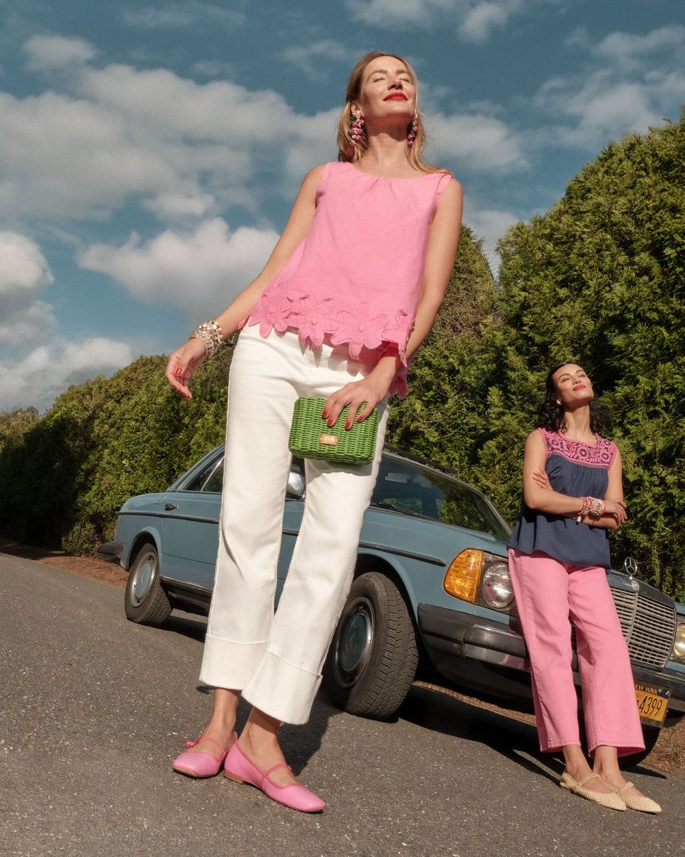 Zennia Flower Tank - Pink Tops Frances Valentine
