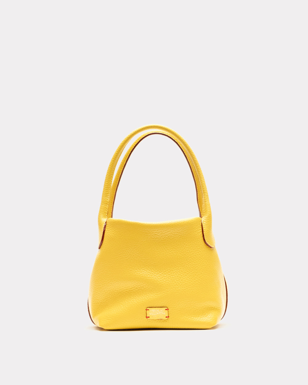 Teeny Sweet Pea - Tumbled Leather Canary Handbag Frances Valentine
