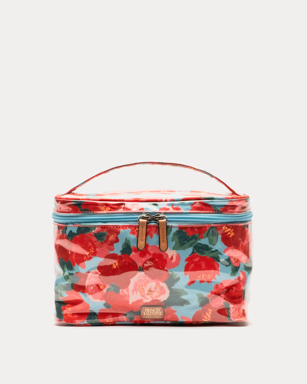 Train Case Cosmetic - Peony Print Small Cosmetic Frances Valentine