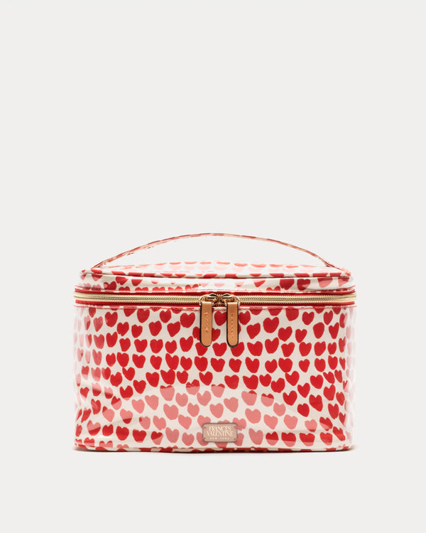 Train Case Cosmetic - Baby Hearts Small Cosmetic Frances Valentine