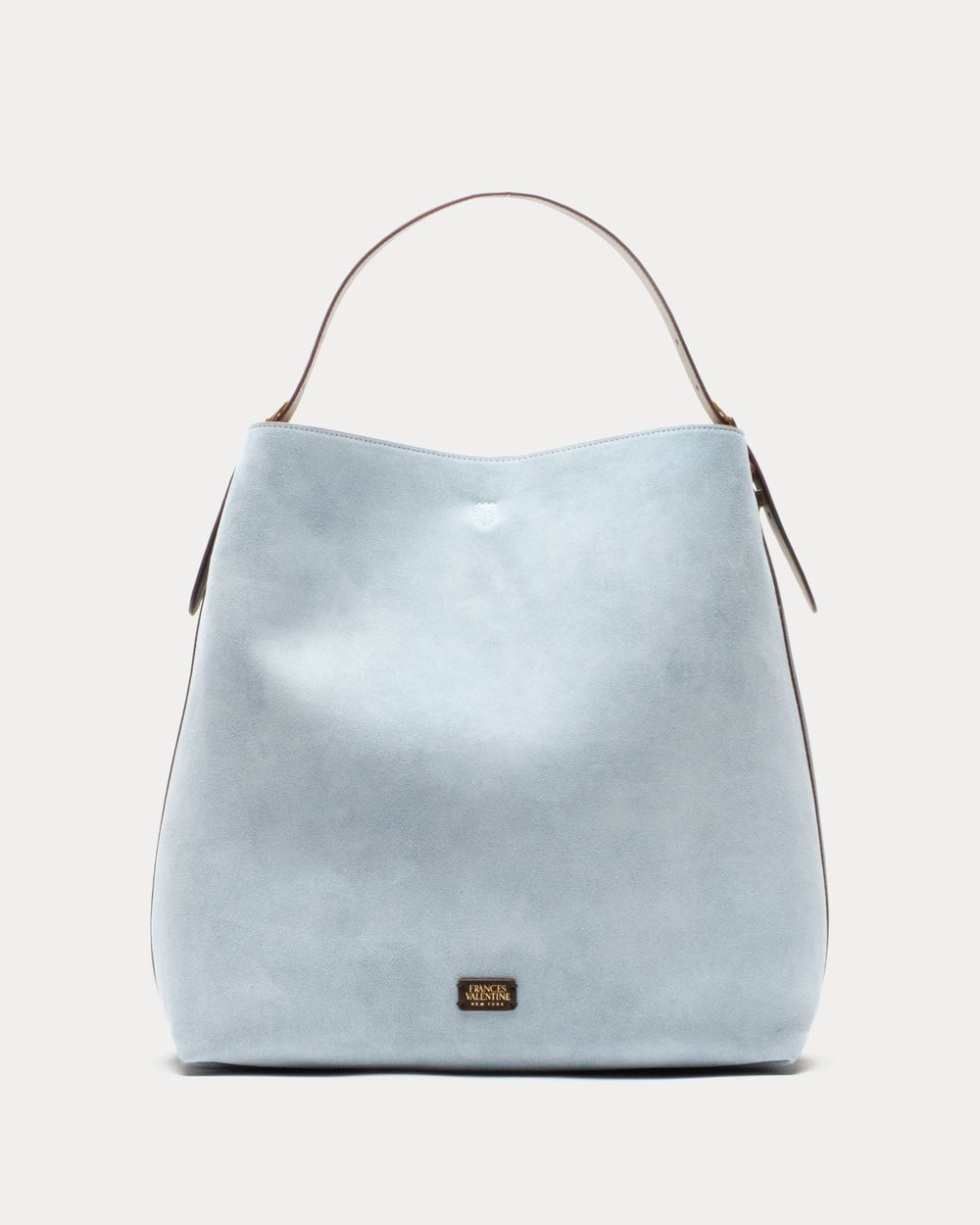 Hunter Suede Hobo - Light Blue Large Tote Frances Valentine