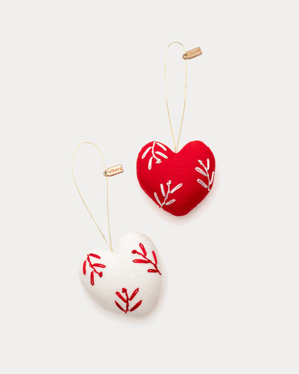 Hearts Ornament - Set of 2 Home Accessory Frances Valentine