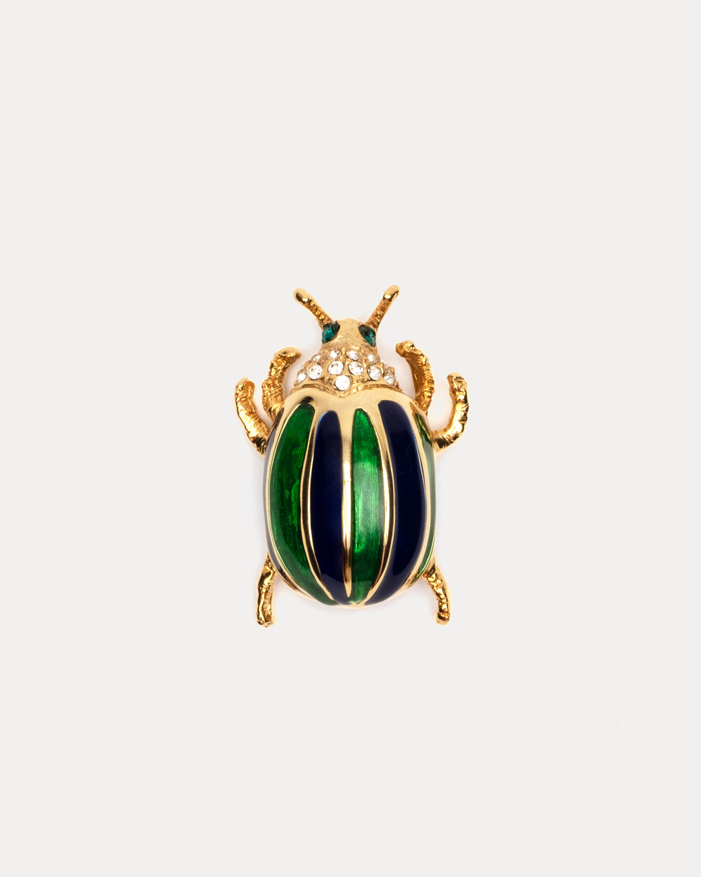 Beetle Pin - Green Brooch Frances Valentine