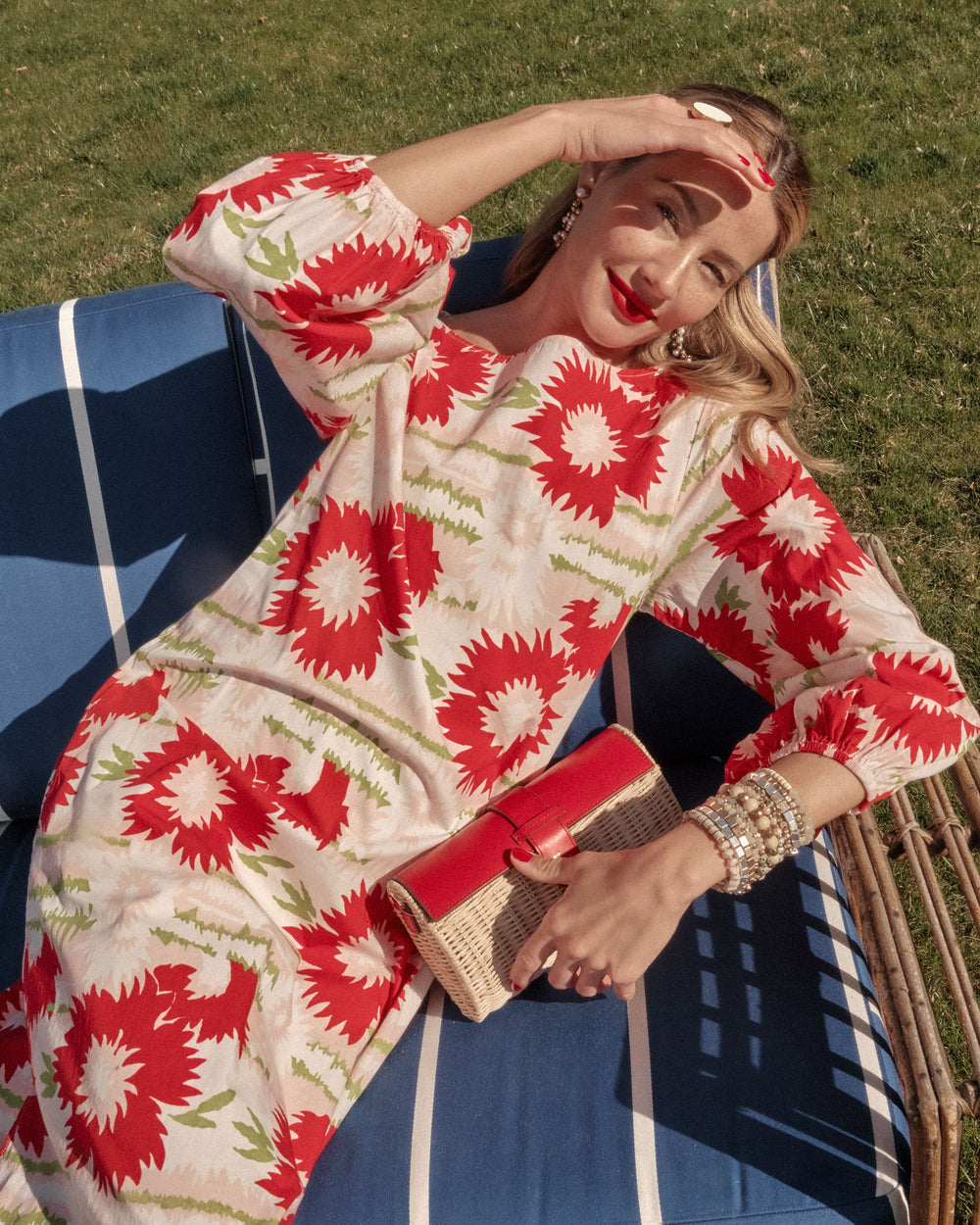 Minnow Maxi Dress - Dahlia Burst Dresses Frances Valentine