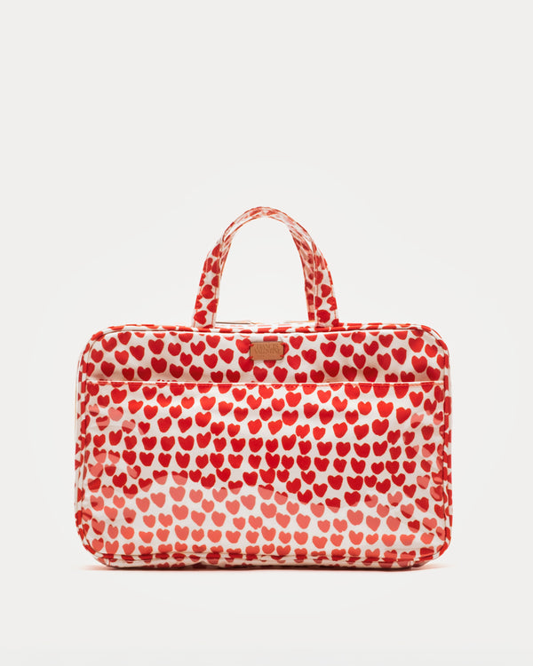 Hanging Travel Cosmetic Case - Baby Hearts Large Cosmetic Frances Valentine