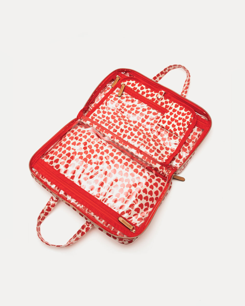 Hanging Travel Cosmetic Case - Baby Hearts Large Cosmetic Frances Valentine