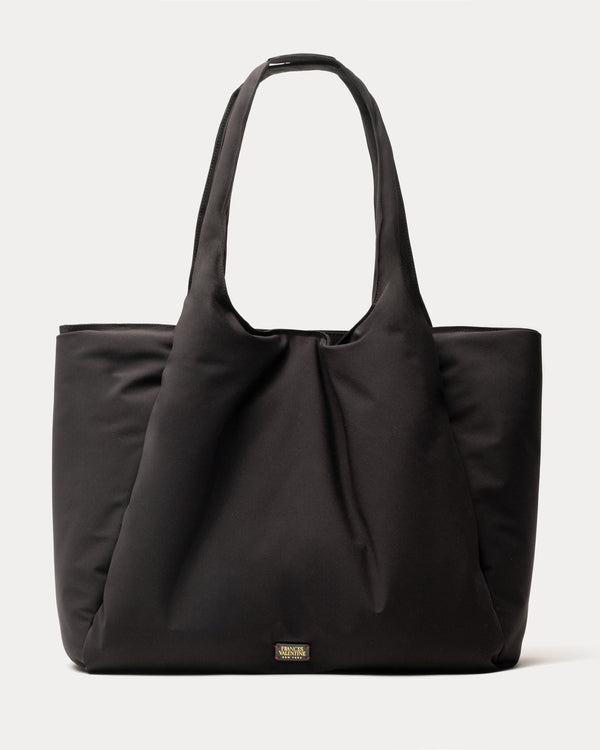 Portia Satchel - Padded Nylon Black