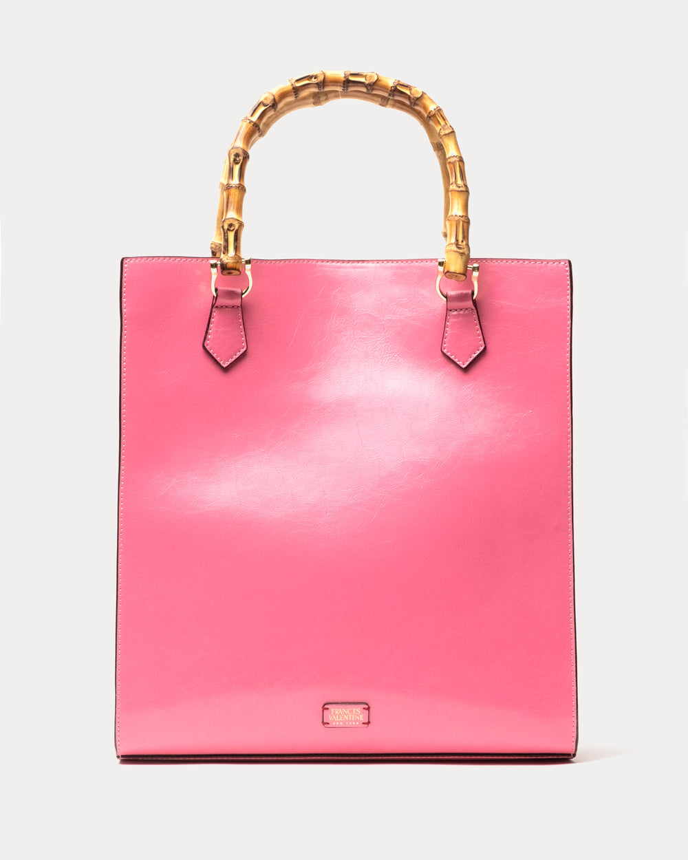 Nan Tote - Crinkled Leather Pink