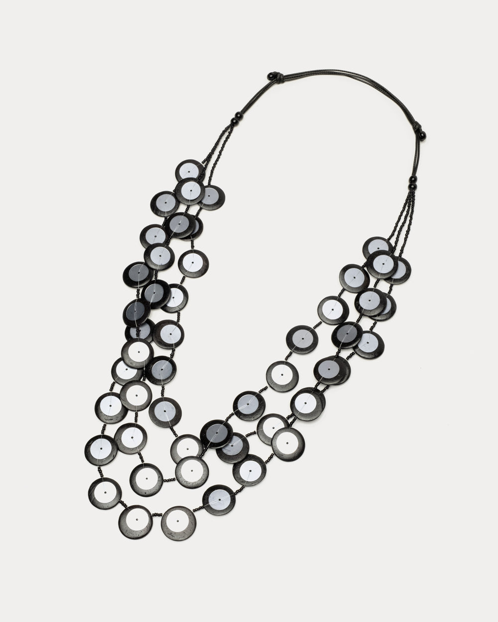 Iridescent Arabella Necklace - Black Necklace Sylca