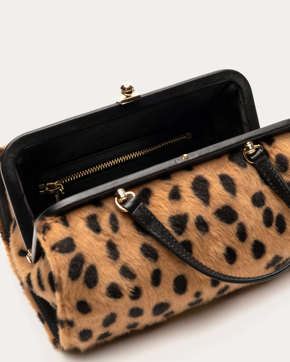 Petit Michelle - Cheetah Faux Fur Handbag Frances Valentine