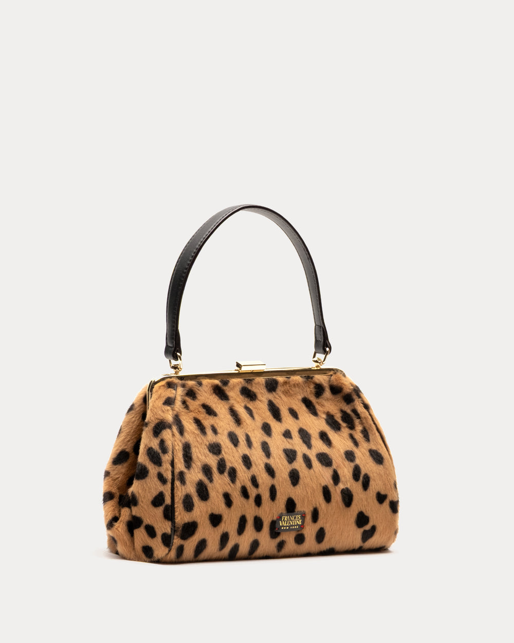 Frances Frame Bag Cheetah Print - Faux Fur Frame Bag Frances Valentine