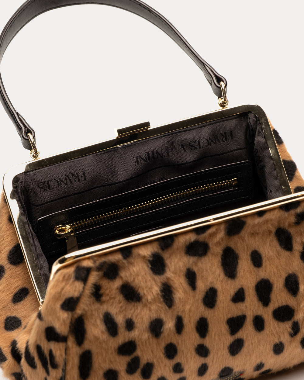 Frances Frame Bag Cheetah Print - Faux Fur Frame Bag Frances Valentine