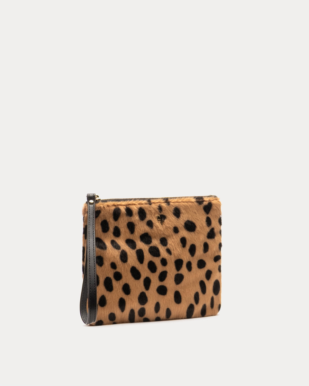 Cheetah Print Wristlet - Cheetah Faux Fur Wristlet Frances Valentine