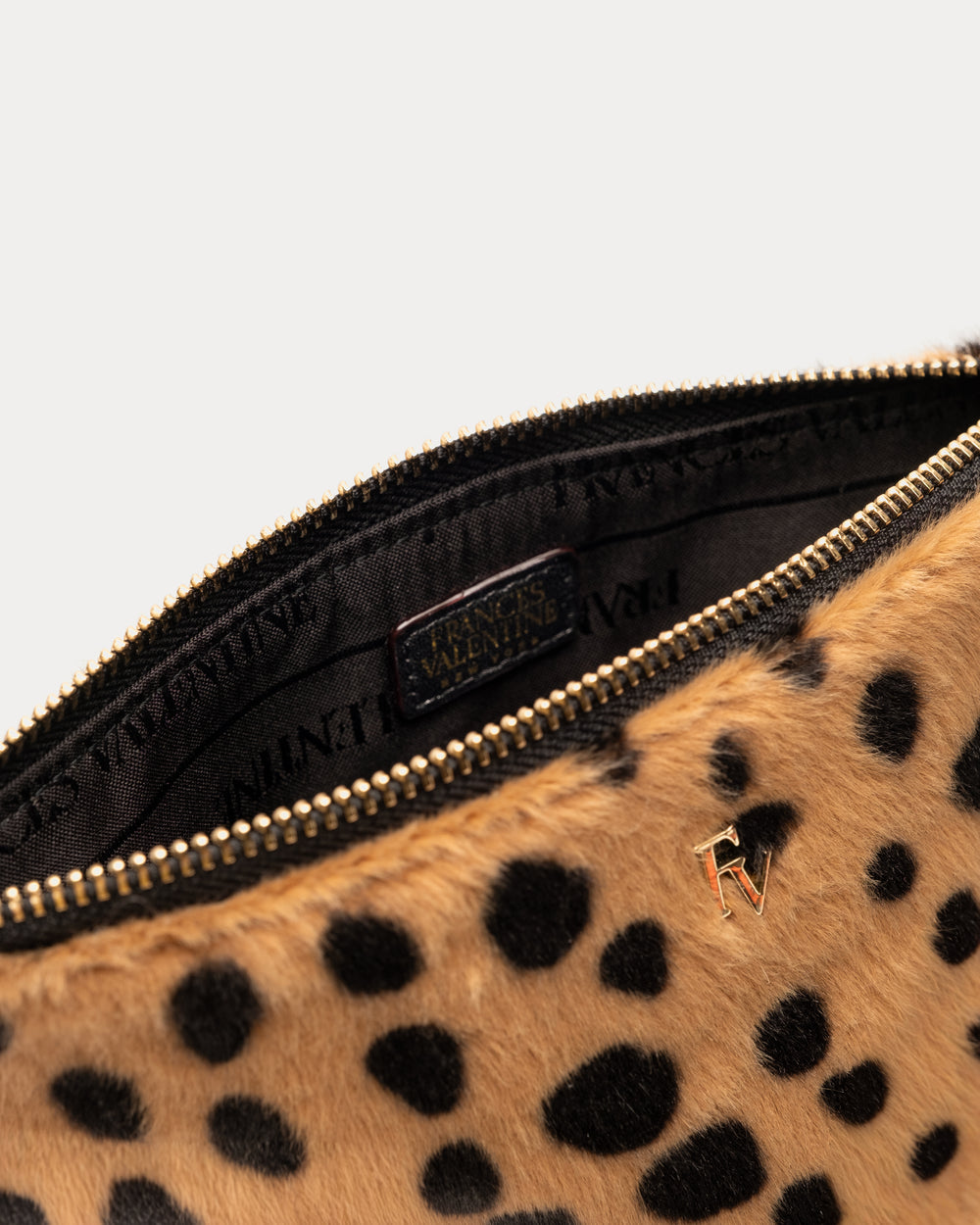 Cheetah Print Wristlet - Cheetah Faux Fur Wristlet Frances Valentine