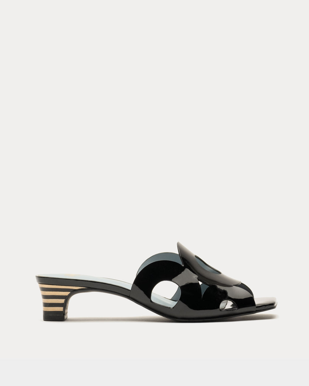 Randy Slide Heel - Black Heels Frances Valentine