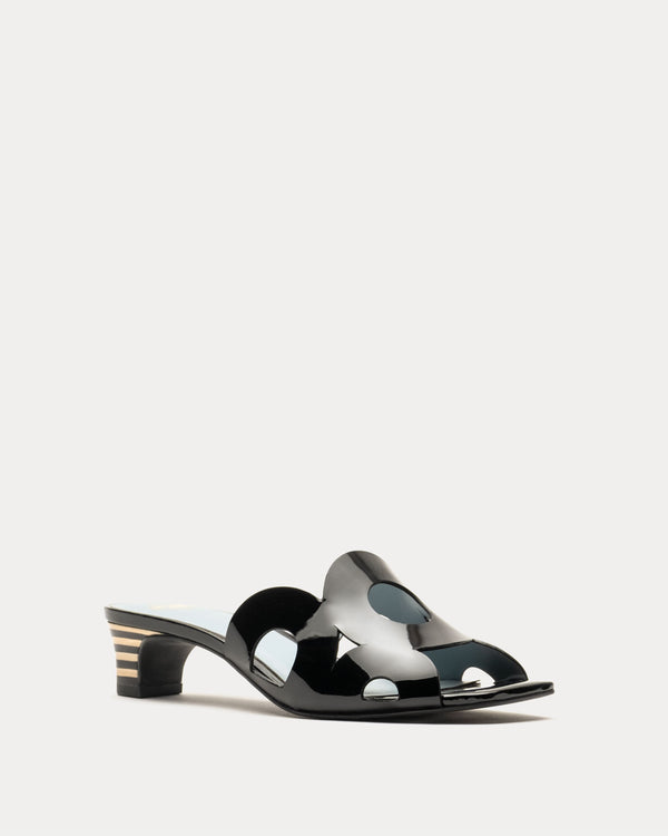 Randy Slide Heel - Black Heels Frances Valentine