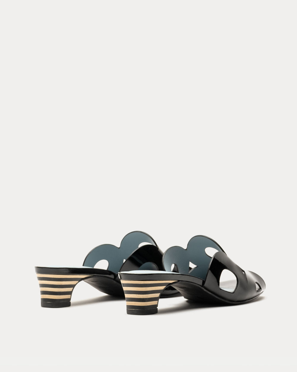 Randy Slide Heel - Black Heels Frances Valentine