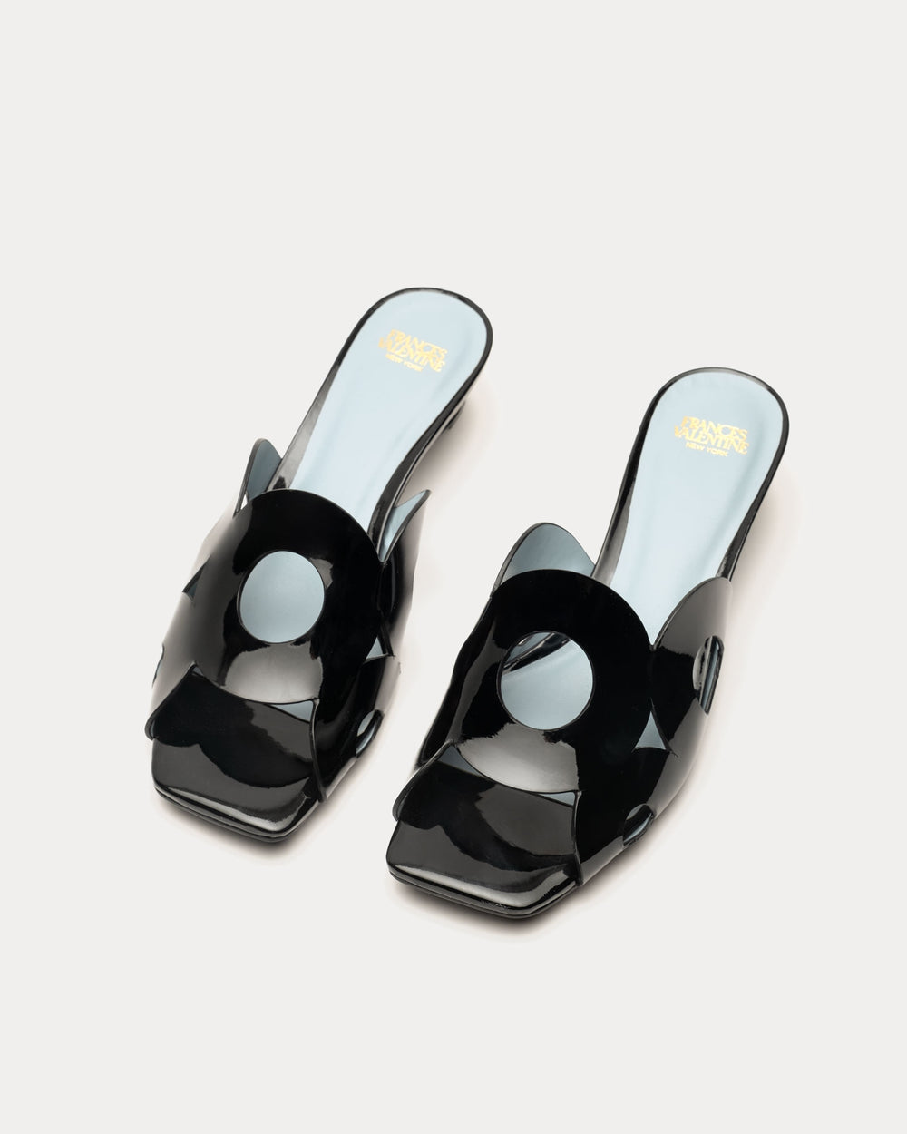 Randy Slide Heel - Black Heels Frances Valentine