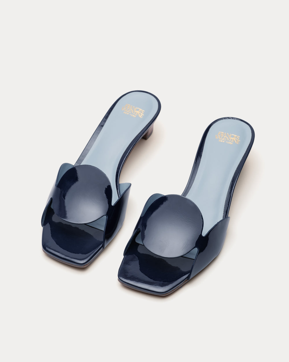 Sandy Circle Slide - Navy Sandals Frances Valentine